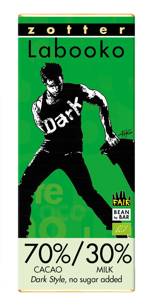 70%/30% Cacao Milk Bar Dark Style, no sugar added